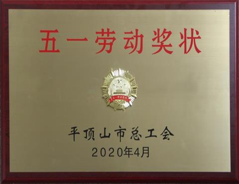 河南省世俱杯(中国)水泥有限公司荣获 “平顶山市五一劳动奖状”荣誉                      